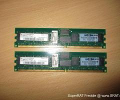 1GB, CL2.5, Reg ECC DDR HP