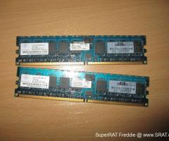 1GB, CL2, Reg ECC DDR HP