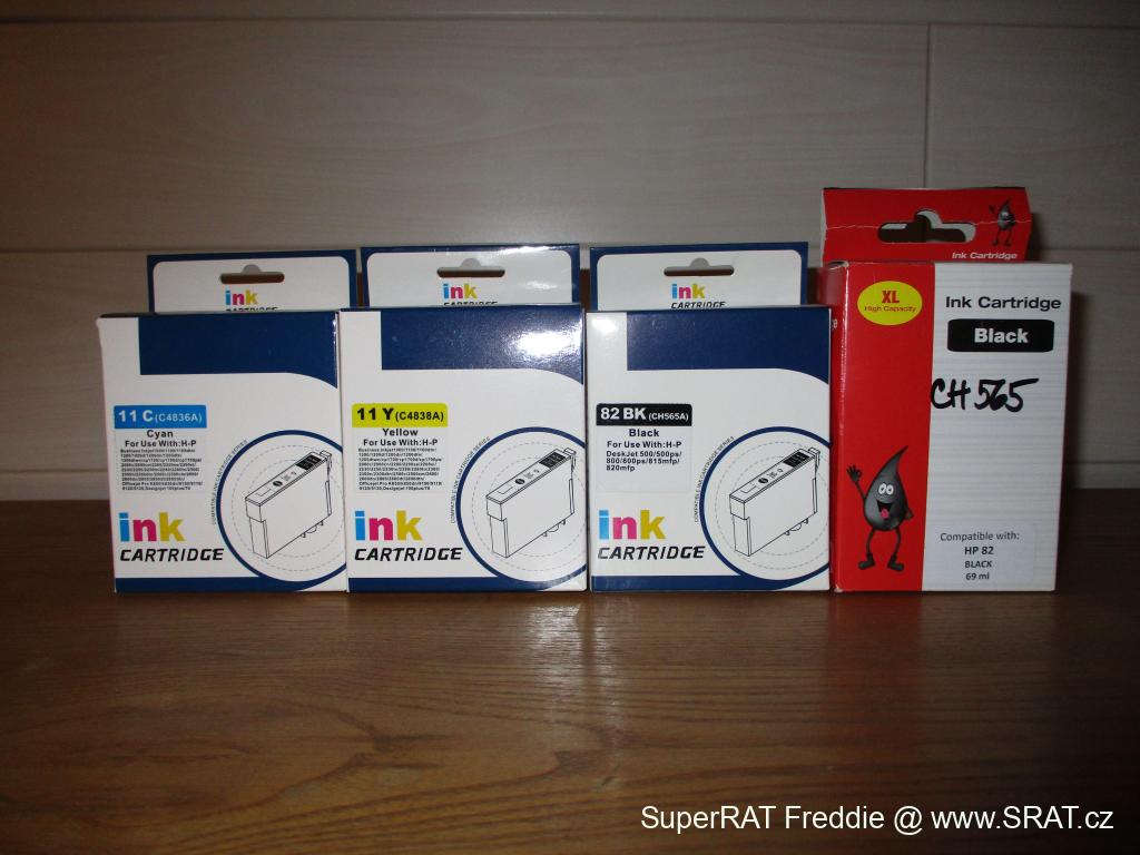 Inkousty HP CH565 + 11C + 11Y