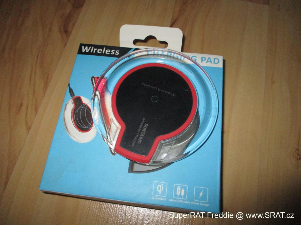 Bezdrátová nabíječka (QI) na mikroUSB (vč. kabelu)