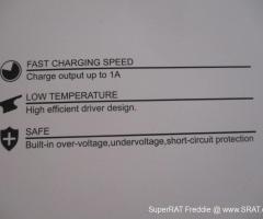 Bezdrátová nabíječka (QI) na mikroUSB (vč. kabelu)