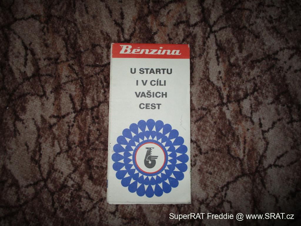 Historická mapa ČSSR z roku 1974