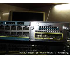 Cisco switche 10Gb/1Gb/100Mb, celá infrastruktura cca 500 portů