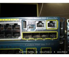 Cisco switche 10Gb/1Gb/100Mb, celá infrastruktura cca 500 portů