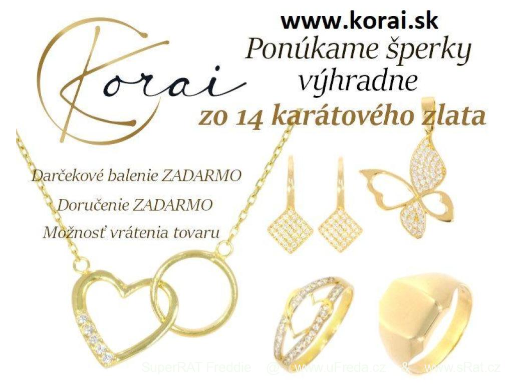 Šperky zo 14 karátového zlata Korai
