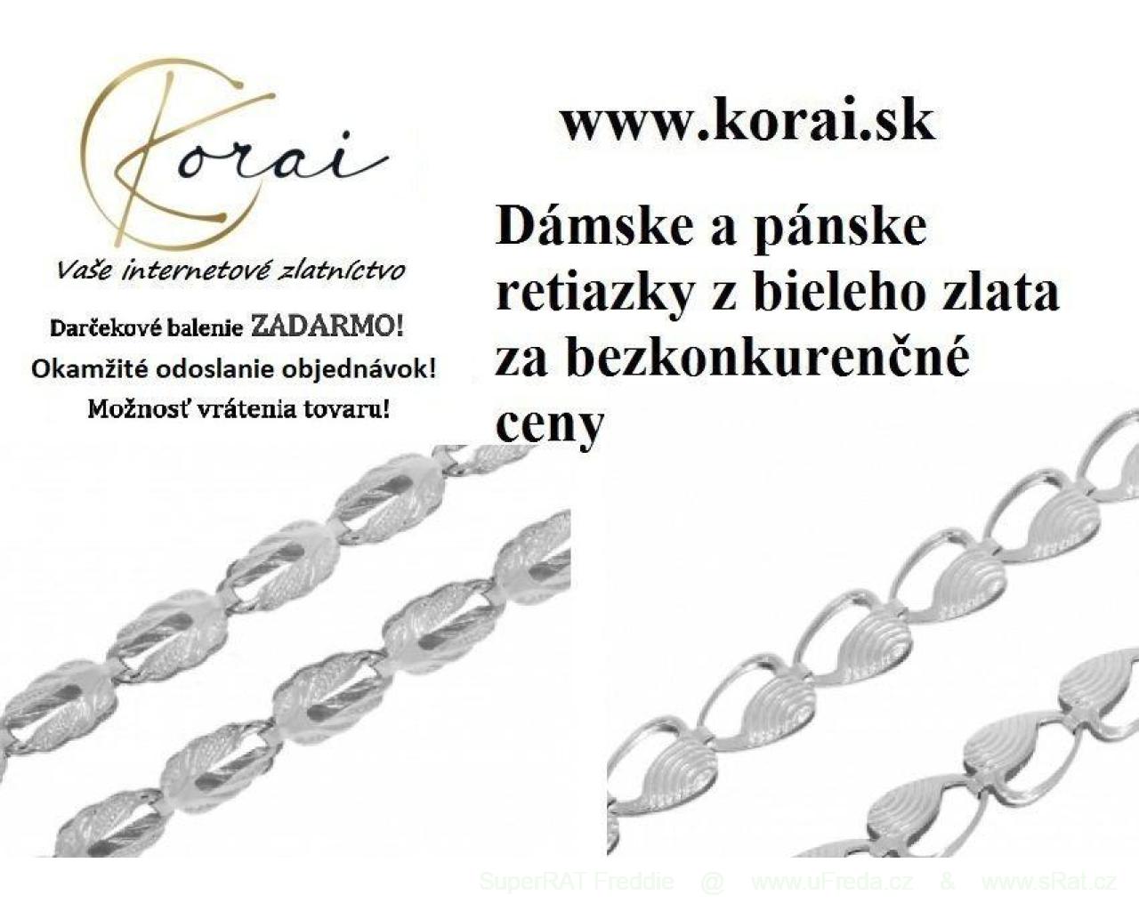 Retiazky z bieleho zlata Korai