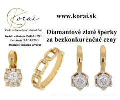 Diamantové zlaté šperky Korai